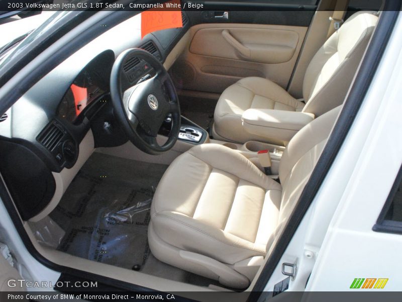 Campanella White / Beige 2003 Volkswagen Jetta GLS 1.8T Sedan
