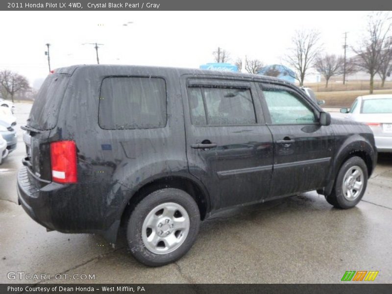 Crystal Black Pearl / Gray 2011 Honda Pilot LX 4WD