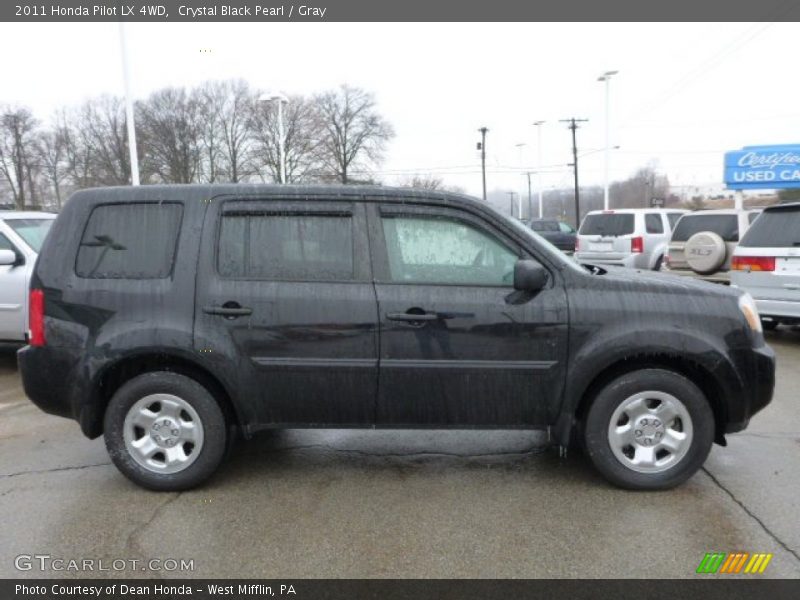 Crystal Black Pearl / Gray 2011 Honda Pilot LX 4WD