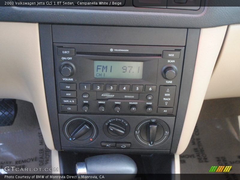 Campanella White / Beige 2003 Volkswagen Jetta GLS 1.8T Sedan
