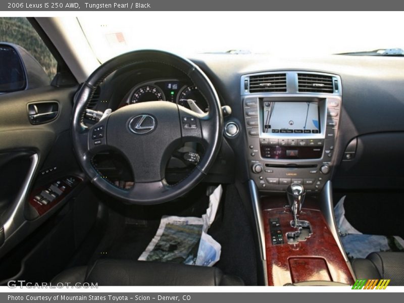Tungsten Pearl / Black 2006 Lexus IS 250 AWD