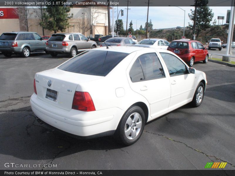 Campanella White / Beige 2003 Volkswagen Jetta GLS 1.8T Sedan
