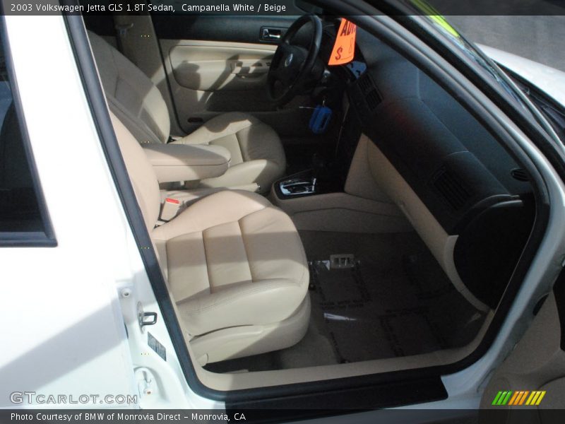 Campanella White / Beige 2003 Volkswagen Jetta GLS 1.8T Sedan