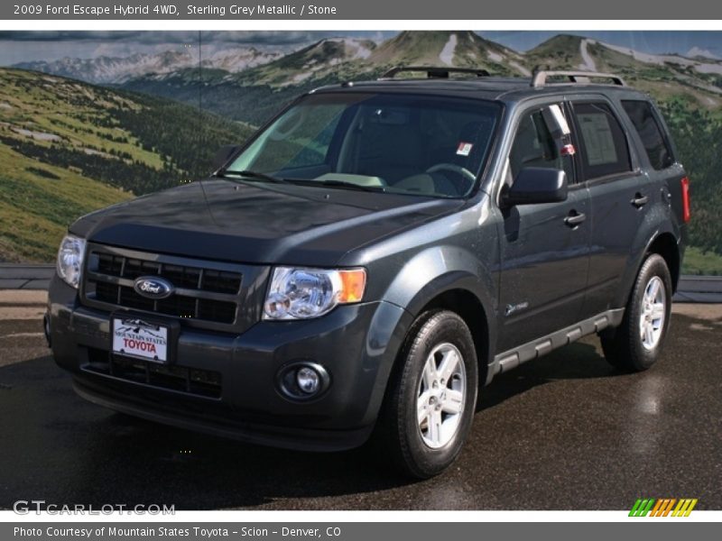Sterling Grey Metallic / Stone 2009 Ford Escape Hybrid 4WD