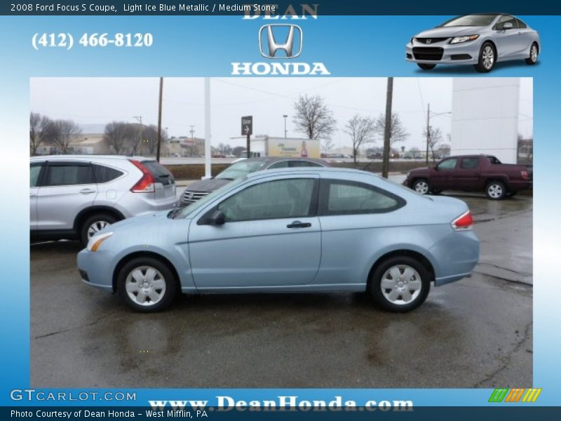 Light Ice Blue Metallic / Medium Stone 2008 Ford Focus S Coupe