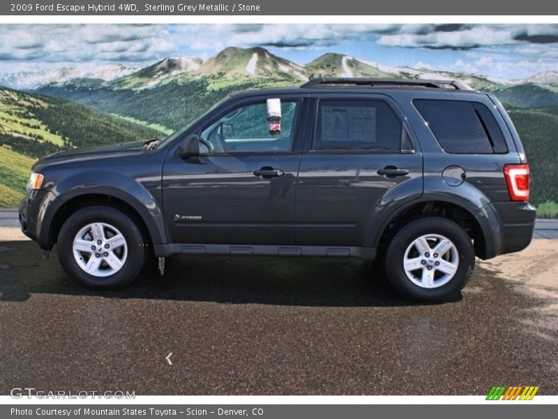Sterling Grey Metallic / Stone 2009 Ford Escape Hybrid 4WD