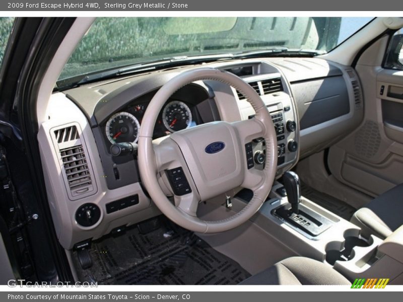 Sterling Grey Metallic / Stone 2009 Ford Escape Hybrid 4WD