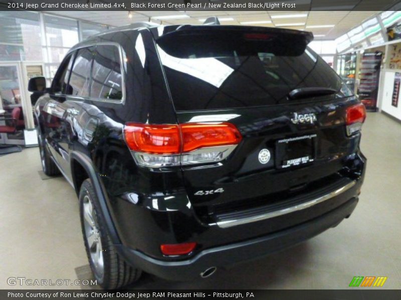 Black Forest Green Pearl / New Zealand Black/Light Frost 2014 Jeep Grand Cherokee Limited 4x4