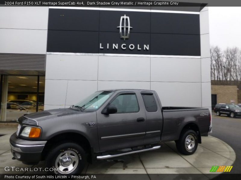 Dark Shadow Grey Metallic / Heritage Graphite Grey 2004 Ford F150 XLT Heritage SuperCab 4x4