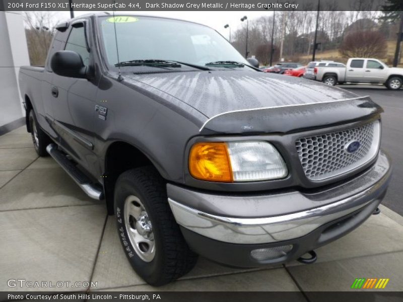 Dark Shadow Grey Metallic / Heritage Graphite Grey 2004 Ford F150 XLT Heritage SuperCab 4x4