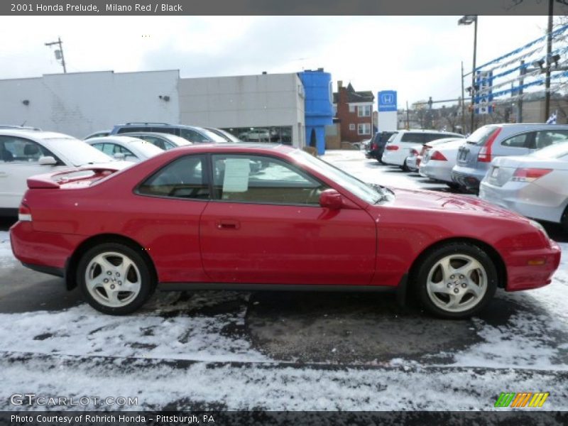 Milano Red / Black 2001 Honda Prelude