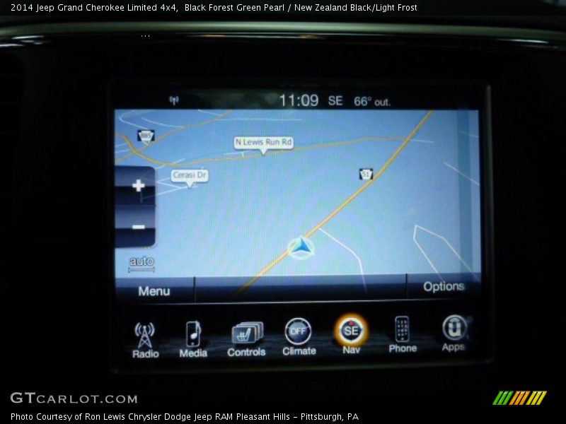 Navigation of 2014 Grand Cherokee Limited 4x4