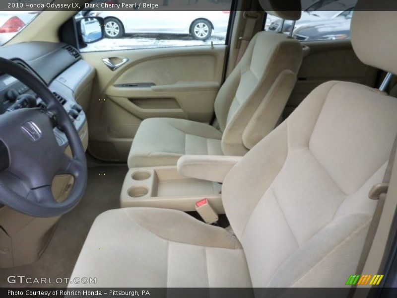 Dark Cherry Pearl / Beige 2010 Honda Odyssey LX