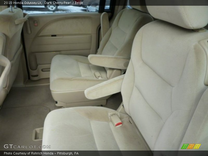 Dark Cherry Pearl / Beige 2010 Honda Odyssey LX