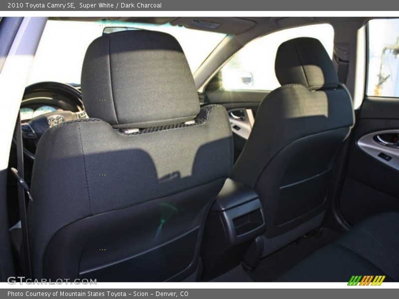 Super White / Dark Charcoal 2010 Toyota Camry SE