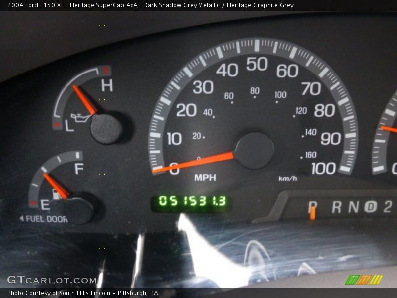 Dark Shadow Grey Metallic / Heritage Graphite Grey 2004 Ford F150 XLT Heritage SuperCab 4x4