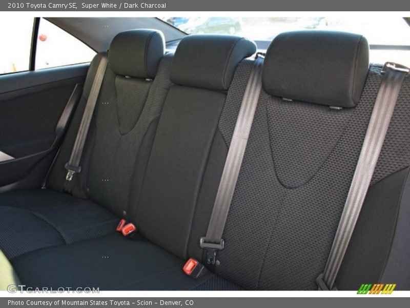 Super White / Dark Charcoal 2010 Toyota Camry SE