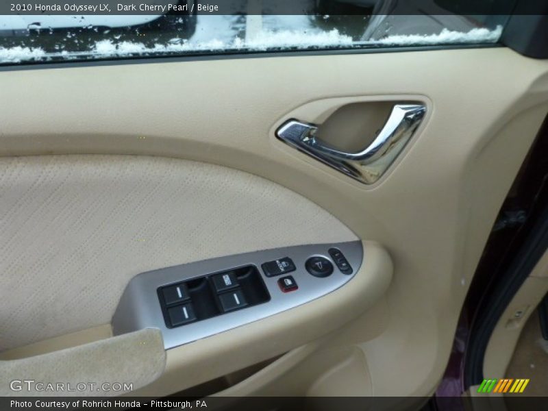 Dark Cherry Pearl / Beige 2010 Honda Odyssey LX