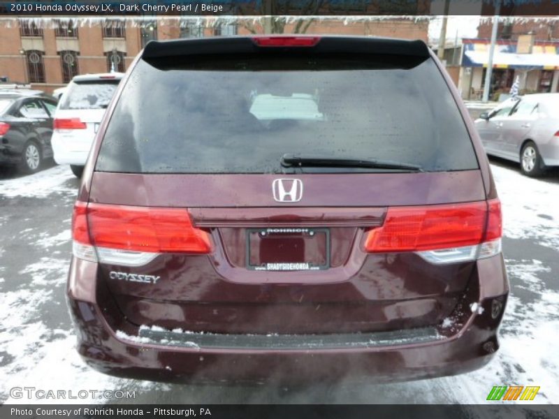 Dark Cherry Pearl / Beige 2010 Honda Odyssey LX