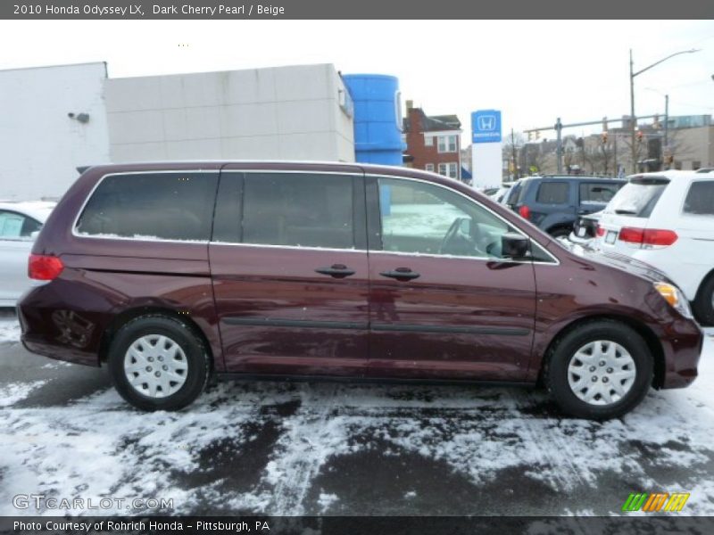 Dark Cherry Pearl / Beige 2010 Honda Odyssey LX