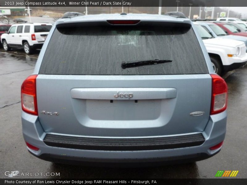 Winter Chill Pearl / Dark Slate Gray 2013 Jeep Compass Latitude 4x4