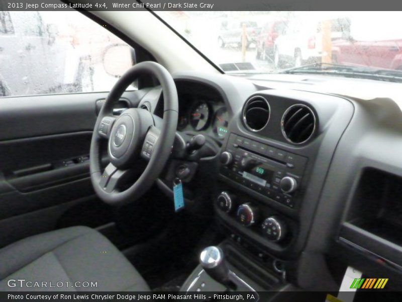 Winter Chill Pearl / Dark Slate Gray 2013 Jeep Compass Latitude 4x4