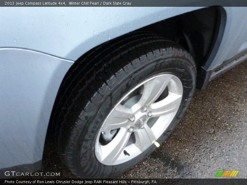 Winter Chill Pearl / Dark Slate Gray 2013 Jeep Compass Latitude 4x4