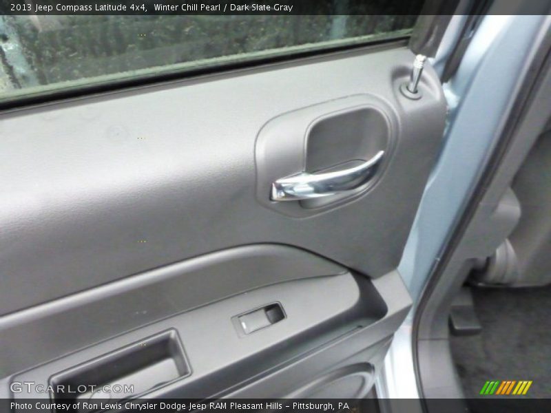 Winter Chill Pearl / Dark Slate Gray 2013 Jeep Compass Latitude 4x4