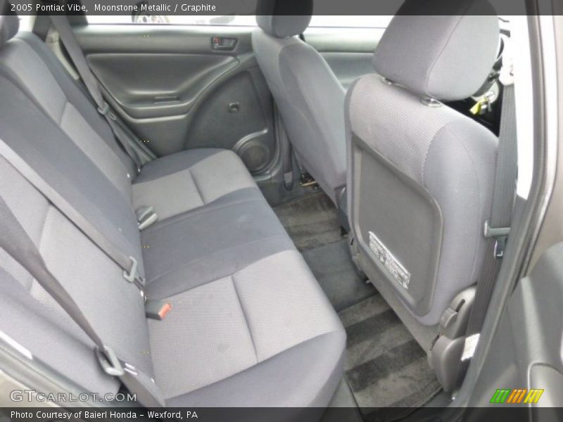 Rear Seat of 2005 Vibe 