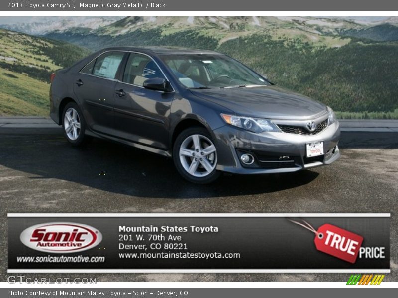 Magnetic Gray Metallic / Black 2013 Toyota Camry SE