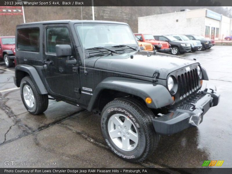 Black / Black 2013 Jeep Wrangler Sport S 4x4