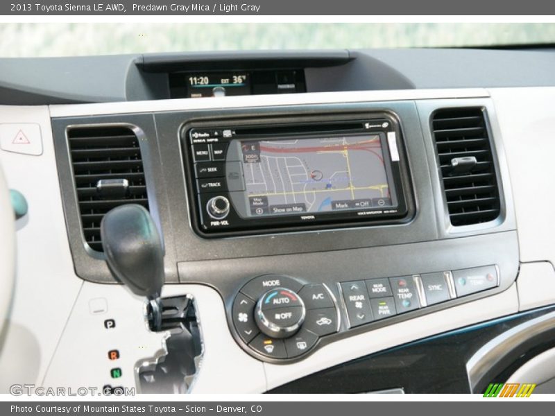 Predawn Gray Mica / Light Gray 2013 Toyota Sienna LE AWD