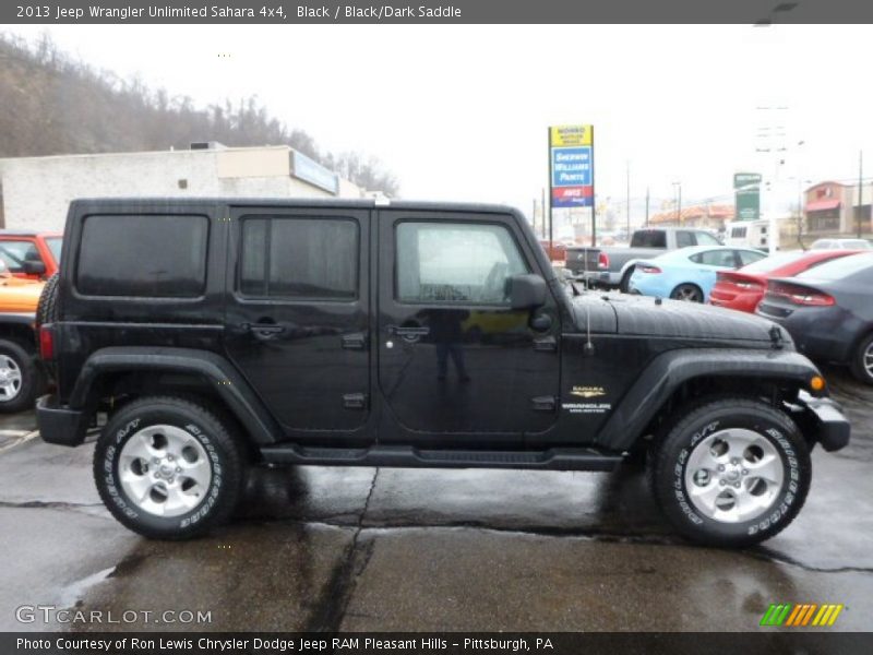 Black / Black/Dark Saddle 2013 Jeep Wrangler Unlimited Sahara 4x4