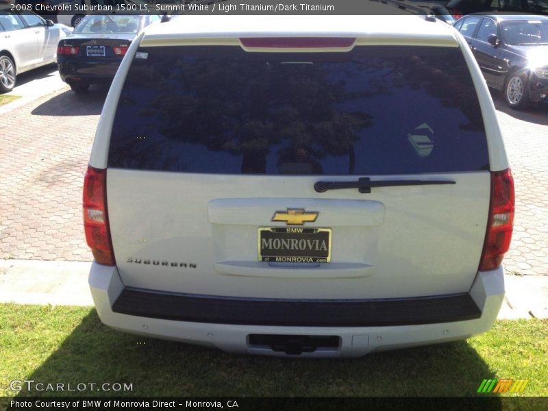 Summit White / Light Titanium/Dark Titanium 2008 Chevrolet Suburban 1500 LS