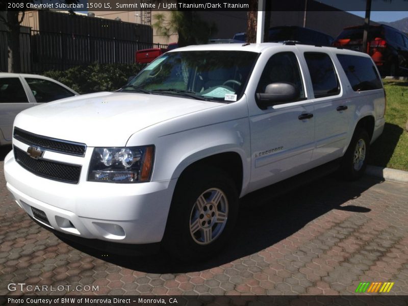 Summit White / Light Titanium/Dark Titanium 2008 Chevrolet Suburban 1500 LS