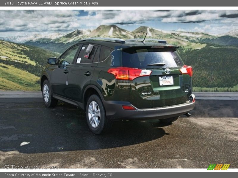 Spruce Green Mica / Ash 2013 Toyota RAV4 LE AWD