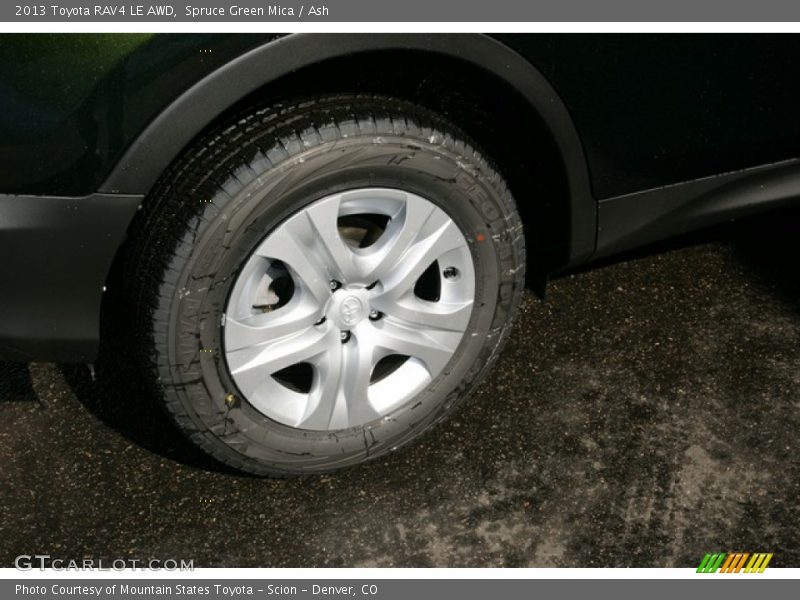 Spruce Green Mica / Ash 2013 Toyota RAV4 LE AWD