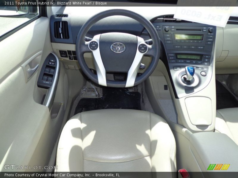 Blizzard White Pearl / Bisque 2011 Toyota Prius Hybrid IV