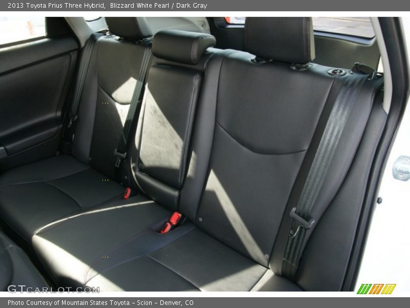 Blizzard White Pearl / Dark Gray 2013 Toyota Prius Three Hybrid