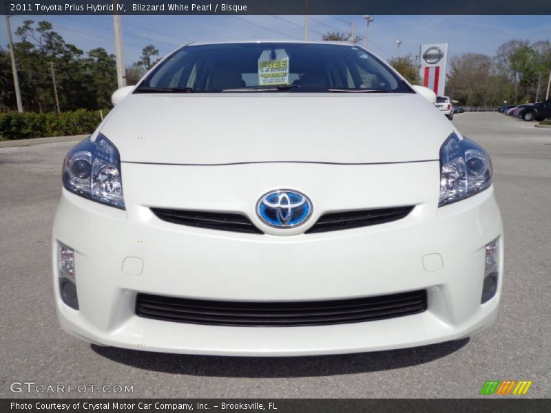 Blizzard White Pearl / Bisque 2011 Toyota Prius Hybrid IV