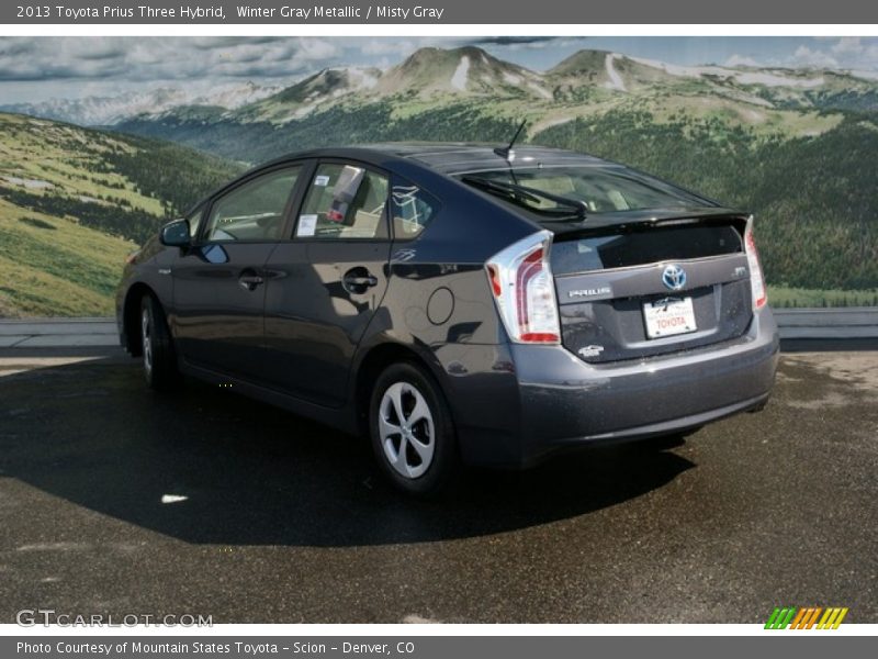 Winter Gray Metallic / Misty Gray 2013 Toyota Prius Three Hybrid