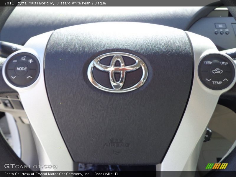 Blizzard White Pearl / Bisque 2011 Toyota Prius Hybrid IV