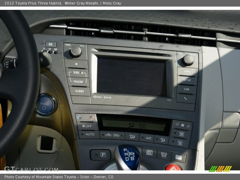 Winter Gray Metallic / Misty Gray 2013 Toyota Prius Three Hybrid