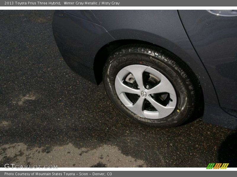 Winter Gray Metallic / Misty Gray 2013 Toyota Prius Three Hybrid