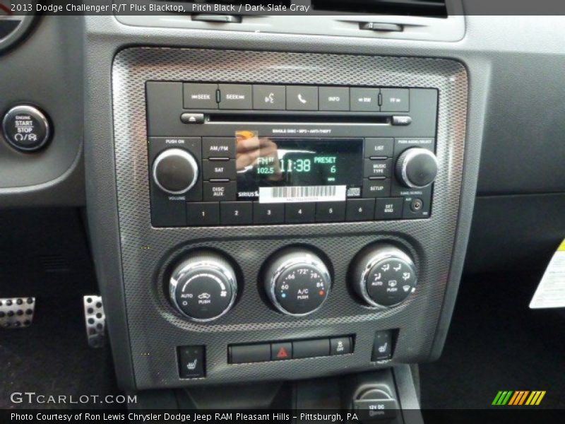 Controls of 2013 Challenger R/T Plus Blacktop