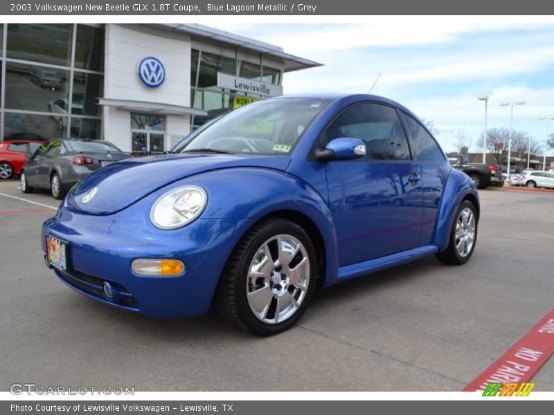 Blue Lagoon Metallic / Grey 2003 Volkswagen New Beetle GLX 1.8T Coupe