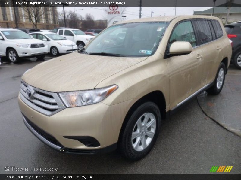 Sandy Beach Metallic / Sand Beige 2011 Toyota Highlander V6 4WD