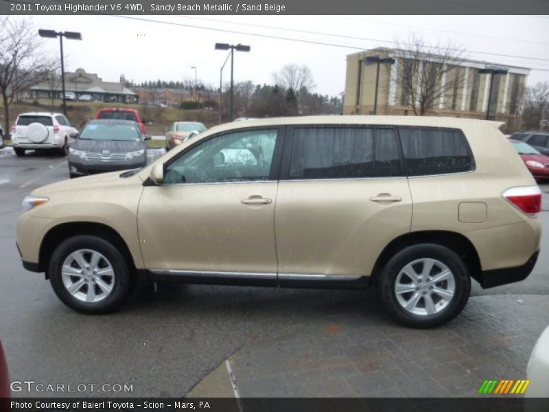 Sandy Beach Metallic / Sand Beige 2011 Toyota Highlander V6 4WD