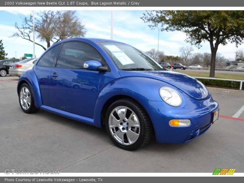 Blue Lagoon Metallic / Grey 2003 Volkswagen New Beetle GLX 1.8T Coupe