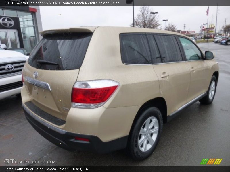 Sandy Beach Metallic / Sand Beige 2011 Toyota Highlander V6 4WD
